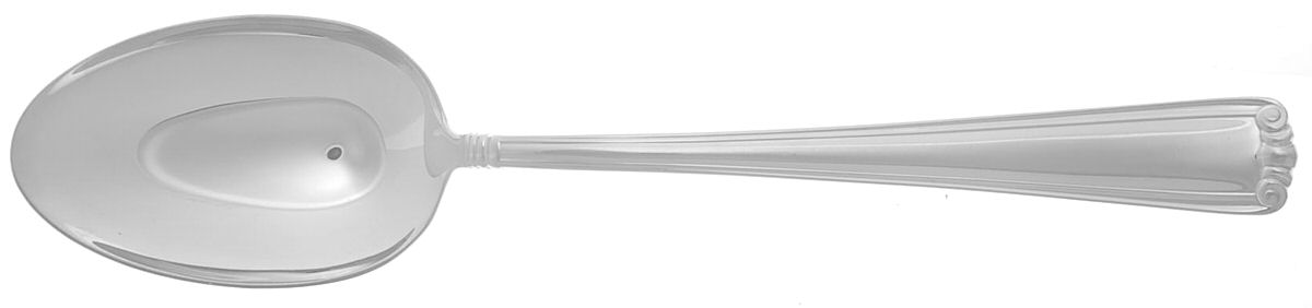 Embassy Scroll (Sterling, 1981, no monograms) Tablespoon (Serving Spoon) by Lunt Silver-1