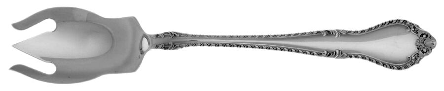 English Georgian (Silverplatelate, 1980) Ice Cream Fork HC by Lunt Silver-1