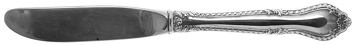 English Georgian (Silverplatelate, 1980) Modern Hollow Butter Spreader (Stainless) by Lunt Silver-1