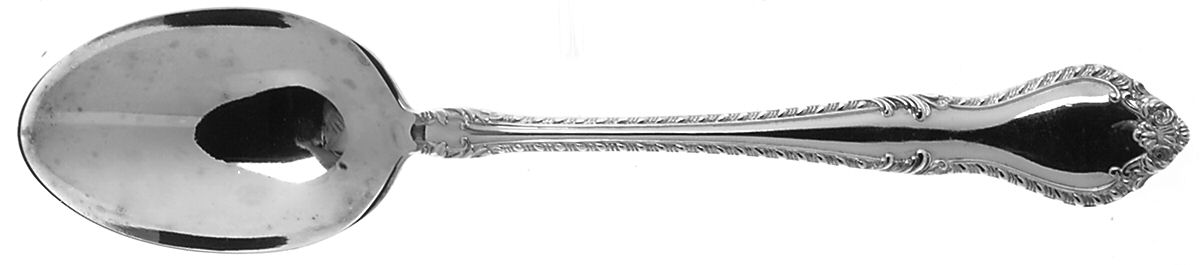English Georgian (Silverplatelate, 1980) Place/Oval Soup Spoon by Lunt Silver-1