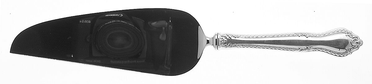 English Georgian (Sterling, 1980) Pie & Cake Server with Stainless Blade by Lunt Silver-1