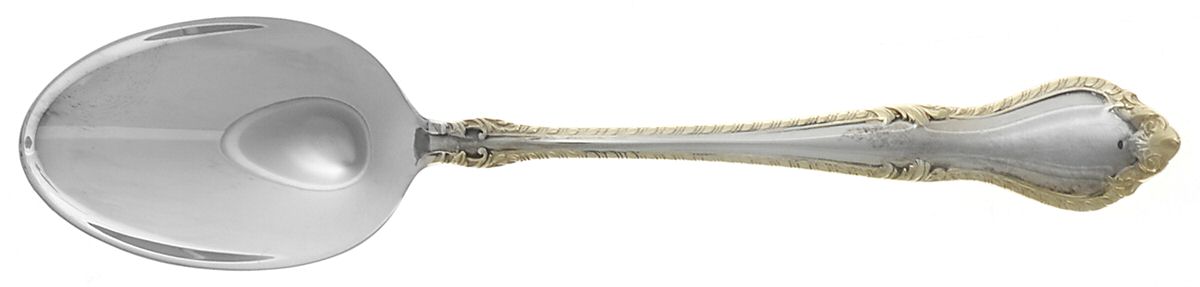 English Georgian Gold (Silverplate) Teaspoon by Lunt Silver-1