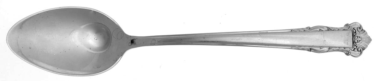 English Shell (Sterling, 1937) Dessert/Oval Soup Spoon by Lunt Silver-1
