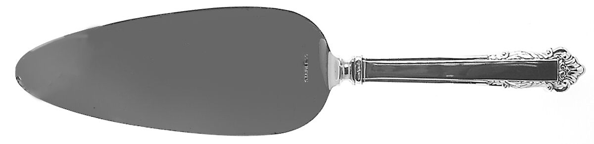 English Shell (Sterling, 1937) Pie Server with Stainless Blade by Lunt Silver-1