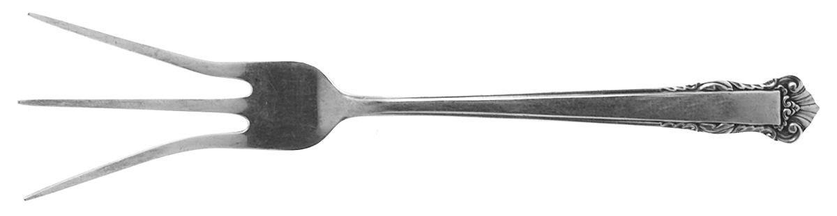 English Shell (Sterling, 1937) Lemon Fork by Lunt Silver-1
