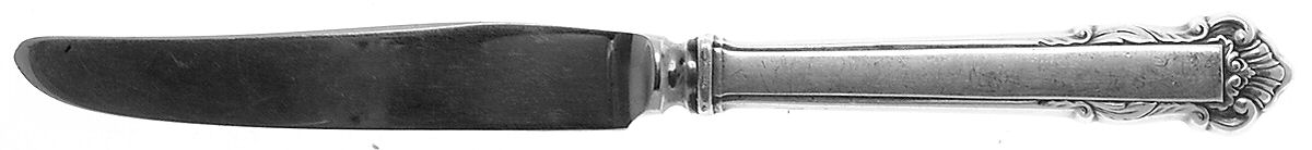 English Shell (Sterling, 1937) Youth/Tea Knife with Stainless Blade by Lunt Silver-1