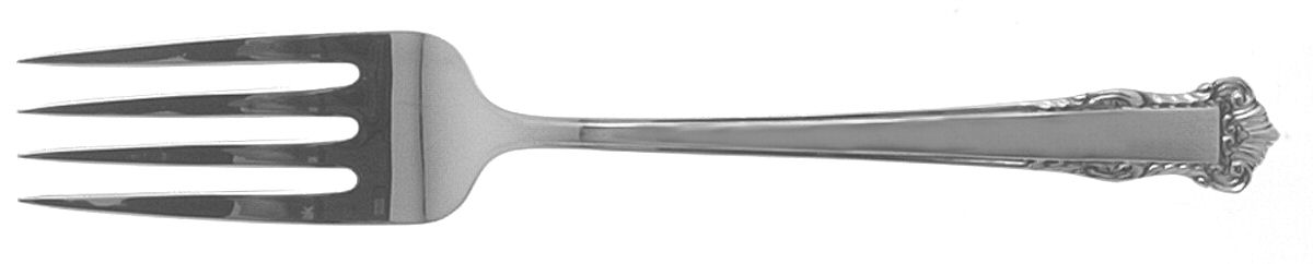 English Shell (Sterling, 1937) Individual Salad Fork by Lunt Silver-1
