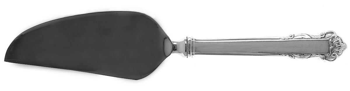 English Shell (Sterling, 1937) Cheese Knife with Stainless Blade by Lunt Silver-1