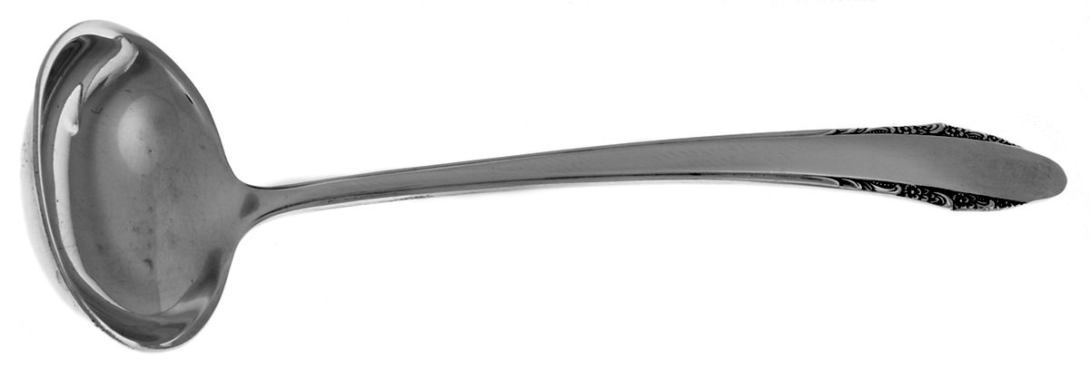 Festival (Sterling, 1936) Solid Piece Cream Ladle by Lunt Silver-1