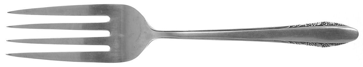 Festival (Sterling, 1936) Small Solid Cold Meat Serving Fork by Lunt Silver-1