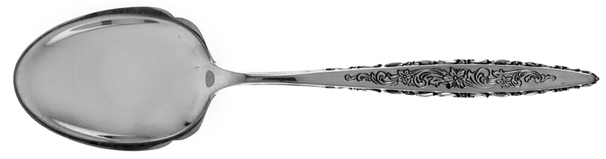 Floral Lace (Sterling, 1967) Sugar Spoon by Lunt Silver-1
