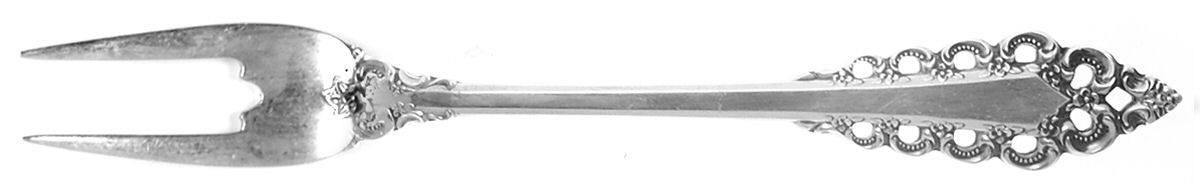 Florentine Scroll (Sterling, 1974) Short Handle Pickle/Olive Fork by Lunt Silver-1