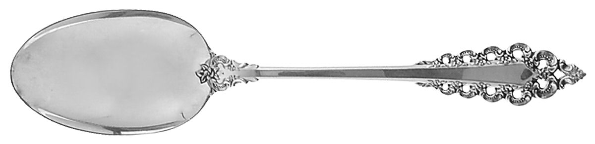 Florentine Scroll (Sterling, 1974) Tablespoon (Serving Spoon) by Lunt Silver-1
