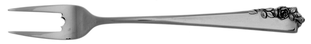 Garnet Rose (Sterling, 1960) Short Handle Pickle/Olive Fork by Lunt Silver-1