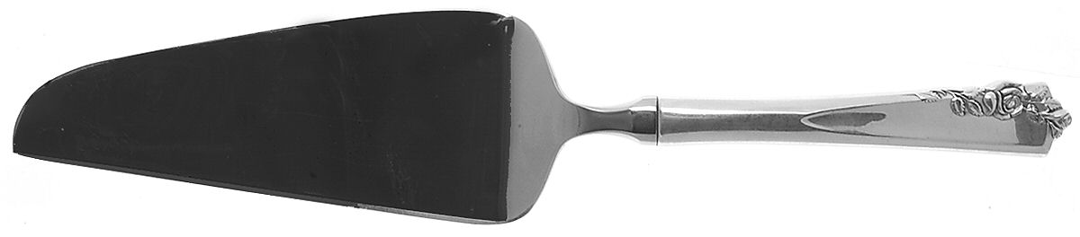 Garnet Rose (Sterling, 1960) Pie & Cake Server with Stainless Blade by Lunt Silver-1