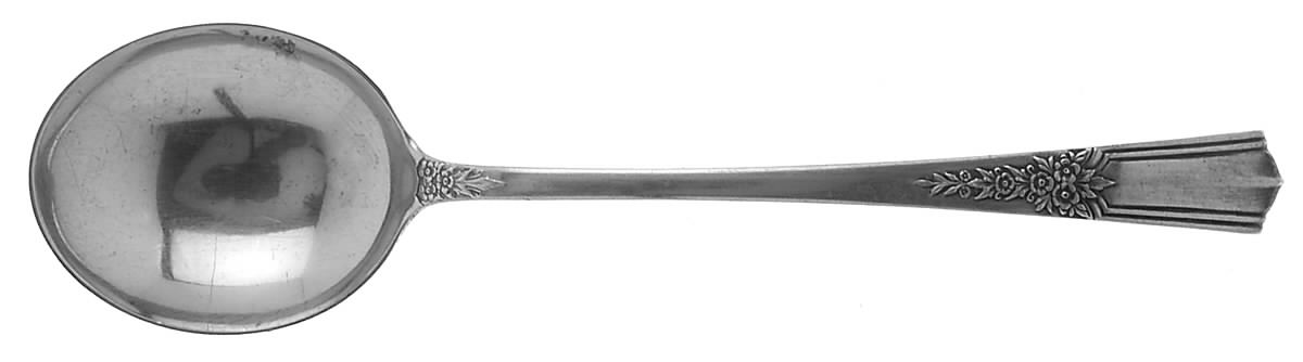 Gaycourt (Sterling, 1938) Round Bowl Soup Spoon (Cream Soup) by Lunt Silver-1