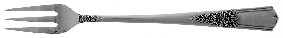 Gaycourt (Sterling, 1938) Cocktail/Seafood Fork by Lunt Silver-1