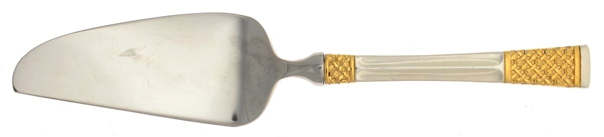 Golden Columbine (Sterling, 1973) Cheese Knife with Stainless Blade by Lunt Silver-1