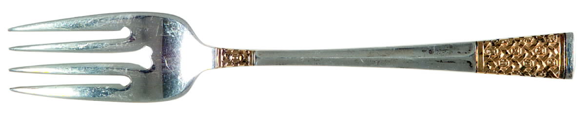 Golden Columbine (Sterling, 1973) Individual Salad Fork by Lunt Silver-1