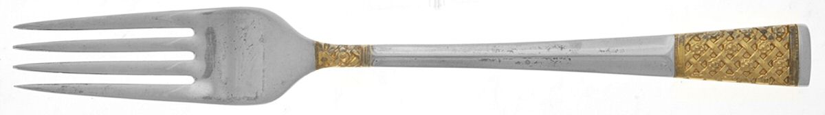Golden Columbine (Sterling, 1973) Fork by Lunt Silver-1