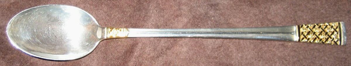 Golden Columbine (Sterling, 1973) Iced Tea Spoon by Lunt Silver-1