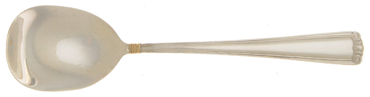 Golden Embassy Scroll (Sterling) Sugar Spoon by Lunt Silver-1