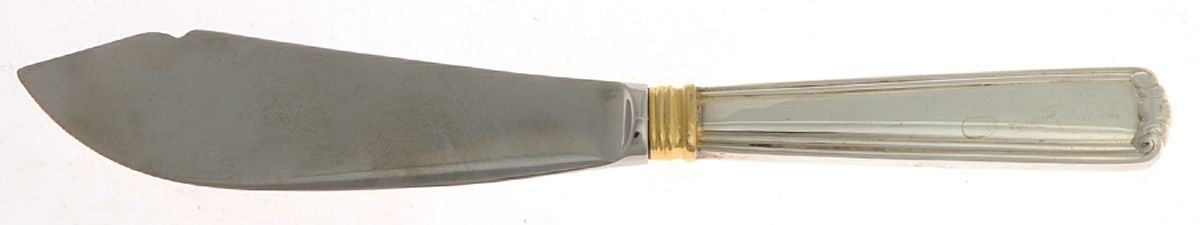 Golden Embassy Scroll (Sterling) Hollow Handle Master Butter Knife by Lunt Silver-1