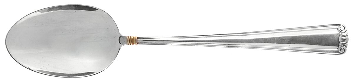 Golden Embassy Scroll (Sterling) Place/Oval Soup Spoon by Lunt Silver-1