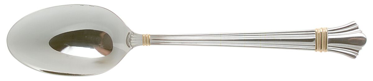 Golden Legacy (Stainless, Gold Accent) Tablespoon (Serving Spoon) by Lunt Silver-1