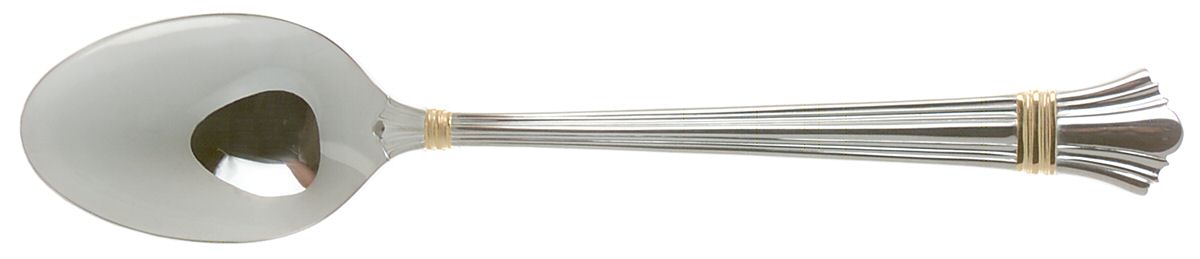 Golden Legacy (Stainless, Gold Accent) Place/Oval Soup Spoon by Lunt Silver-1