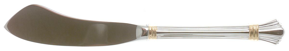 Golden Legacy (Stainless, Gold Accent) Hollow Handle Master Butter Knife by Lunt Silver-1
