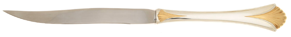Golden Regency Shell (Sterling, 1989) Individual Steak Knife Hollow Handle by Lunt Silver-1