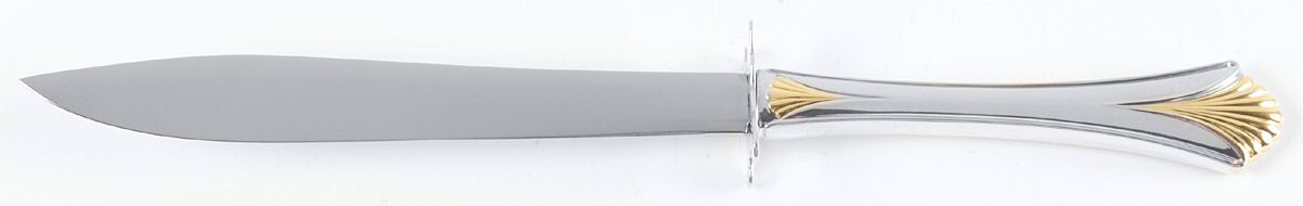 Golden Regency Shell (Sterling, 1989) Small Steak Carving Knife with Stainless Blade by Lunt Silver-1