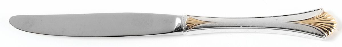 Golden Regency Shell (Sterling, 1989) Modern Hollow Knife by Lunt Silver-1