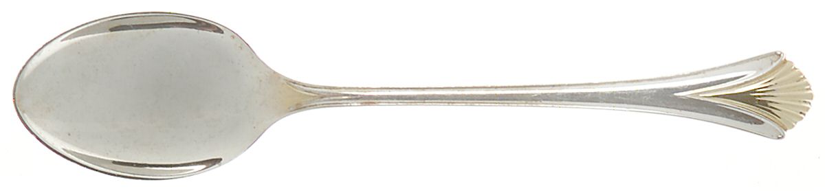 Golden Regency Shell (Sterling, 1989) Demitasse Spoon by Lunt Silver-1