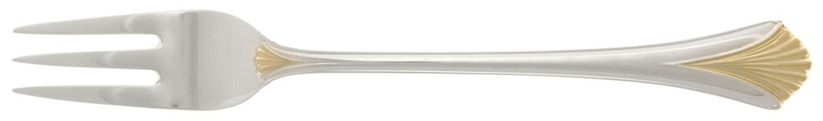 Golden Regency Shell (Sterling, 1989) Cocktail/Seafood Fork by Lunt Silver-1