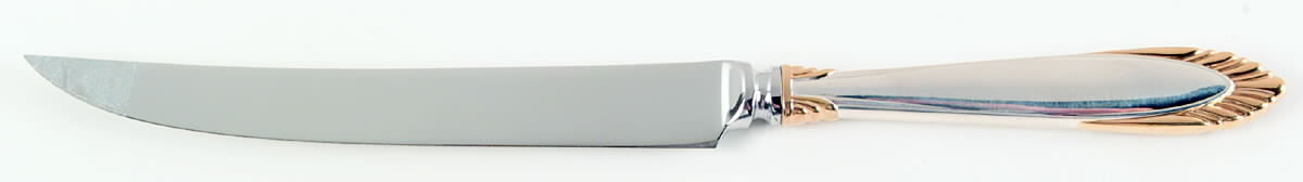 Golden Soleil (Sterling, 1995) Small Steak Carving Knife with Stainless Blade by Lunt Silver-1