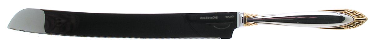Golden Soleil (Sterling, 1995) Wedding Cake Knife with Stainless Blade by Lunt Silver-1