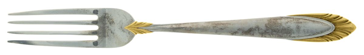 Golden Soleil (Sterling, 1995) Fork by Lunt Silver-1
