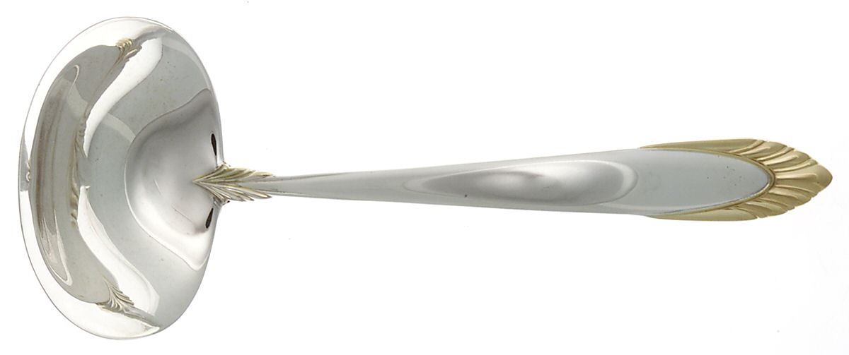 Golden Soleil (Sterling, 1995) Solid Gravy Ladle by Lunt Silver-1
