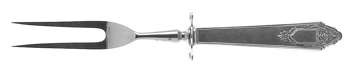 Granado (Sterling, 1929) Small Steak Carving Fork with Stainless Prongs by Lunt Silver-1