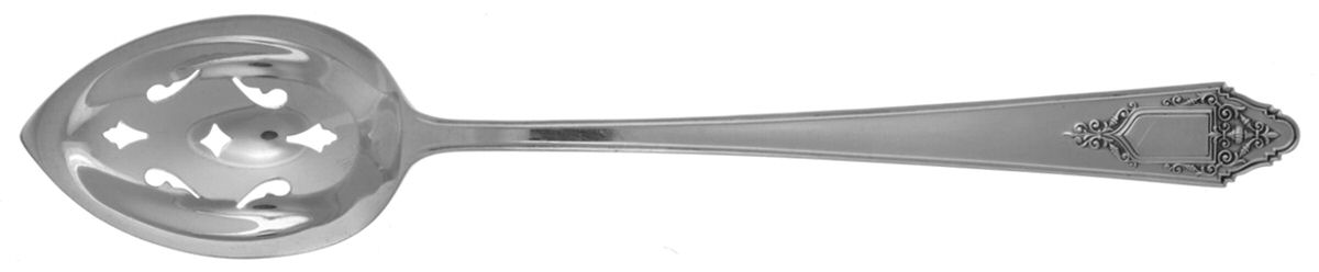 Granado (Sterling, 1929) Pierced Bowl Short Handle Olive Spoon by Lunt Silver-1