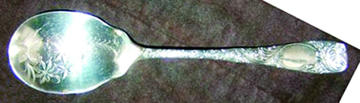 Greenfield (Sterling, 1890) Large Bright Cut Jelly Spoon by Lunt Silver-1