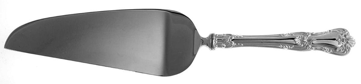 Harkness Hall (Silverplate, 1980) Pie & Cake Server with Stainless Blade by Lunt Silver-1