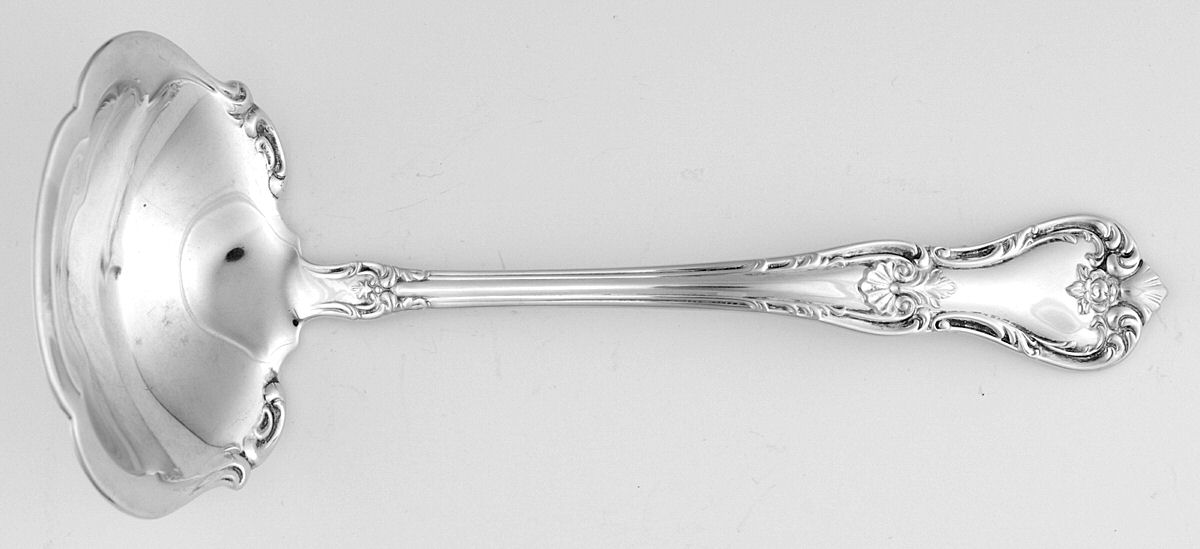 Harkness Hall (Silverplate, 1980) Solid Gravy Ladle by Lunt Silver-1