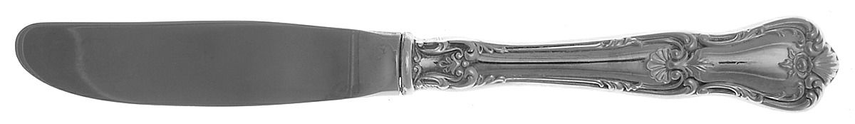 Harkness Hall (Silverplate, 1980) Modern Hollow Butter Spreader (Stainless) by Lunt Silver-1