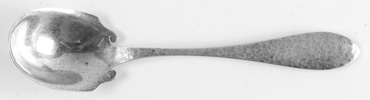 Jefferson-Hand Hammered (Sterling, 1903) Sugar Spoon by Lunt Silver-1