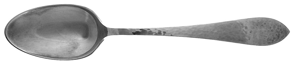 Jefferson-Hand Hammered (Sterling, 1903) Tablespoon (Serving Spoon) by Lunt Silver-1