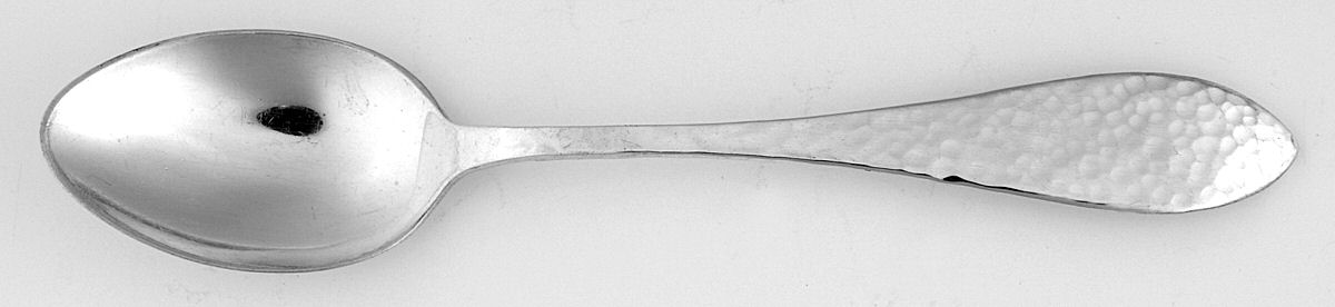 Jefferson-Hand Hammered (Sterling, 1903) Demitasse Spoon by Lunt Silver-1