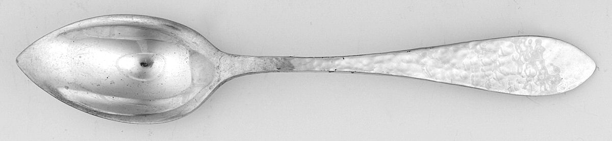 Jefferson-Hand Hammered (Sterling, 1903) Fruit/Orange Spoon by Lunt Silver-1